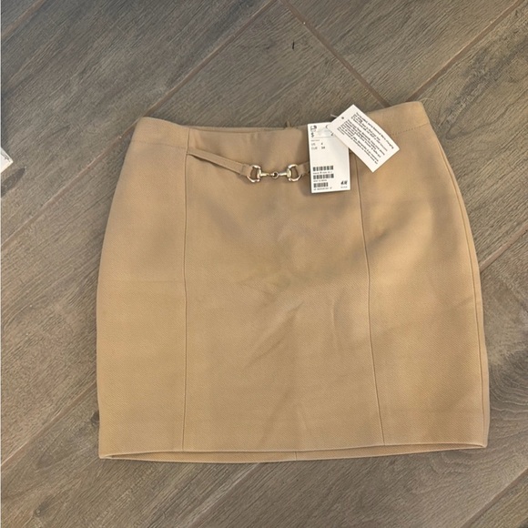 H&M Elegant Tan Skirt NWT - Picture 12 of 13